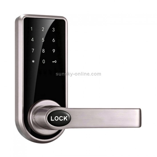 Κωδικός πρόσβασης + κλειδί + Κάρτα αισθητήρα Ηλεκτρονική κλειδαριά πόρτας από κράμα ψευδαργύρου Οθόνη αφής Ηλεκτρονική κλειδαριά με κωδικό