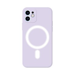 Θήκη Iphone 12 Pro - Soft Flexible Silicone Rubber Full Coverage Shockproof Magsafe Case Apple - Μωβ Ανοικτό