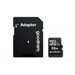 GOODRAM Κάρτα Μνήμης MicroSD-32GB με αντάπτορα UHS I CLASS 10 100MB/s